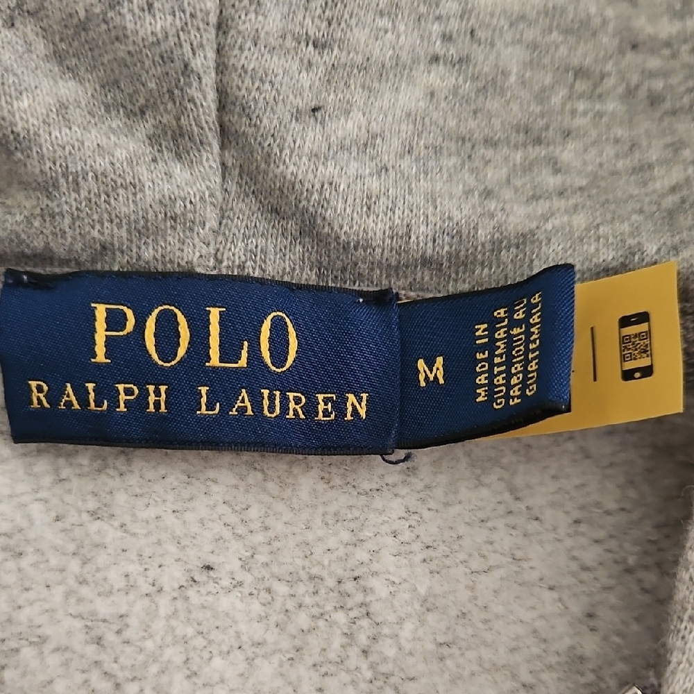 Polo by Ralph Lauren Heather Gray Zip-Up Hoodie - Picture 8 of 9